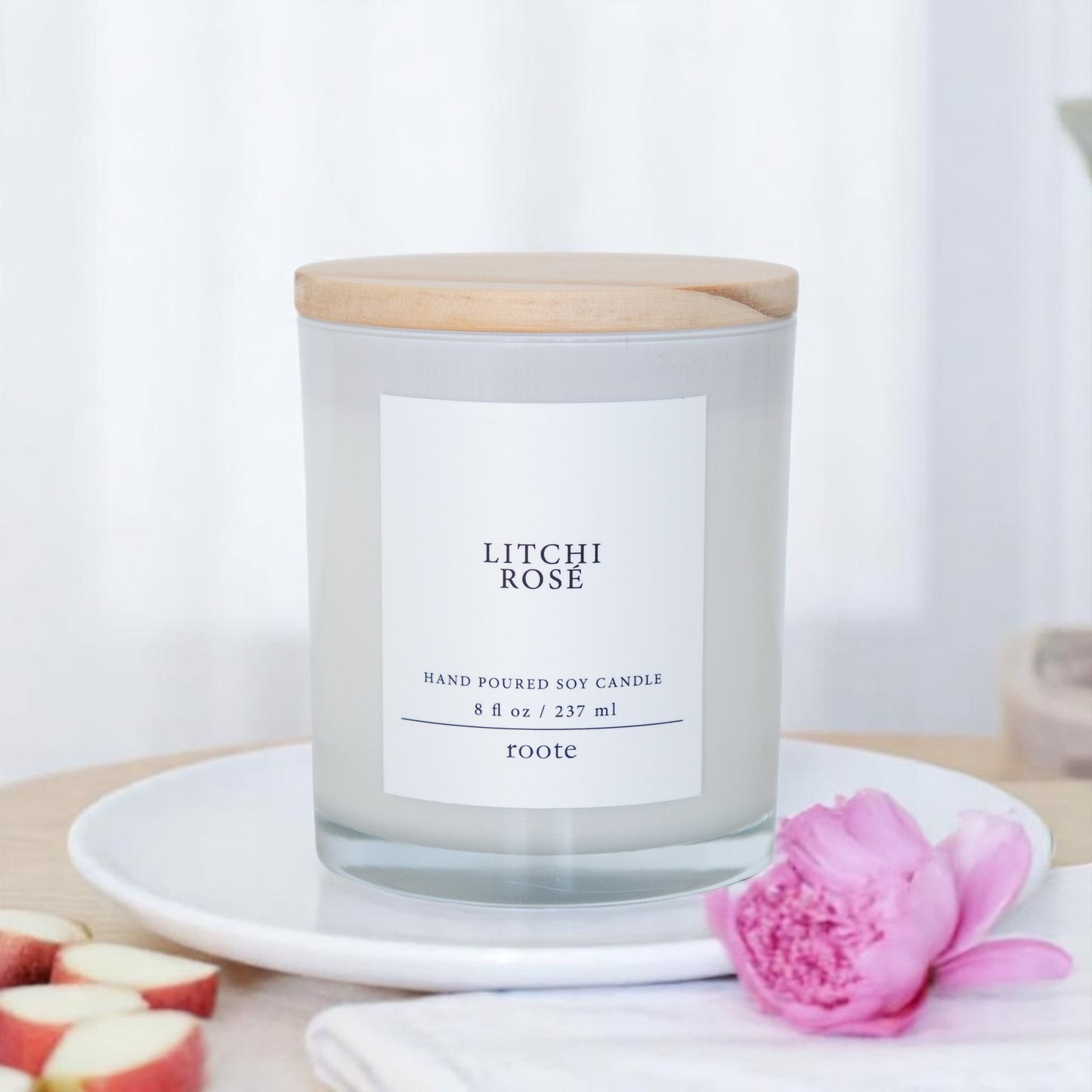 Litchi Rosé Soy Candle