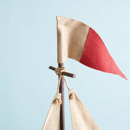 Handcrafted Boat Sculpture