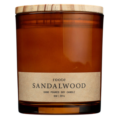 Sandalwood Soy Candle - ROOTE - Apothecary Collection