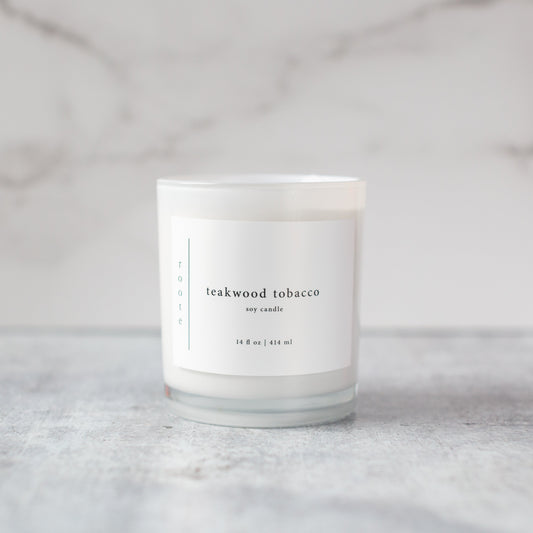 Teakwood Tobacco Soy Candle - ROOTE - Soy Candle